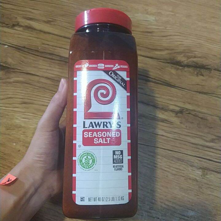 Lawry's Seasoned Salt, 40 oz (2.5 lb) / 1.13 kg Best By September 2022