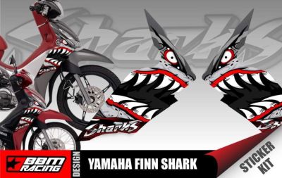Sticker kit yamaha finn 115 shark