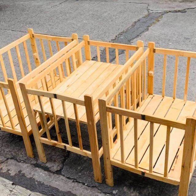 Adjustable or Dropside Wooden Crib (22x36 inches) Lazada PH