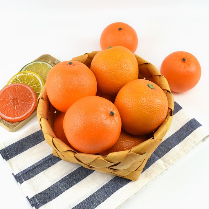 ส้มปลอม-ผลไม้ส้ม-สําหรับตกแต่งร้านค้า-แต่งบ้านเสริมฮวงจุ้ย-ส้มปลอมสำหรับตกแต่ง-เหมือนจริงมาก