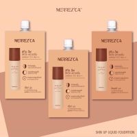 [1กล่อง/6ซอง] สี Soft beige Merrezca Skin Up Liquid Foundation SPF 50 PA+++ เมอเรซก้า สกินอัพ รองพื้น กันน้ำ ปกปิด  รองพื้นแบบซอง รองพื้นกันน้ำ ขนาด 5มล.