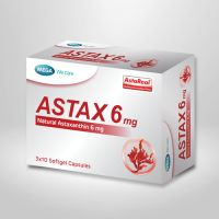 ASTAX 6 mg.(แอสแทกซ์ 6 มก.)ขนาด 3x10 softgel Capsules