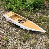 RC boat เรือสองตอน(แบบวางกลาง)   ขนาด 75 cm  (ขาว-ส้มม่วง)สำหรับประเภทมอเตอร์ไฟฟ้า