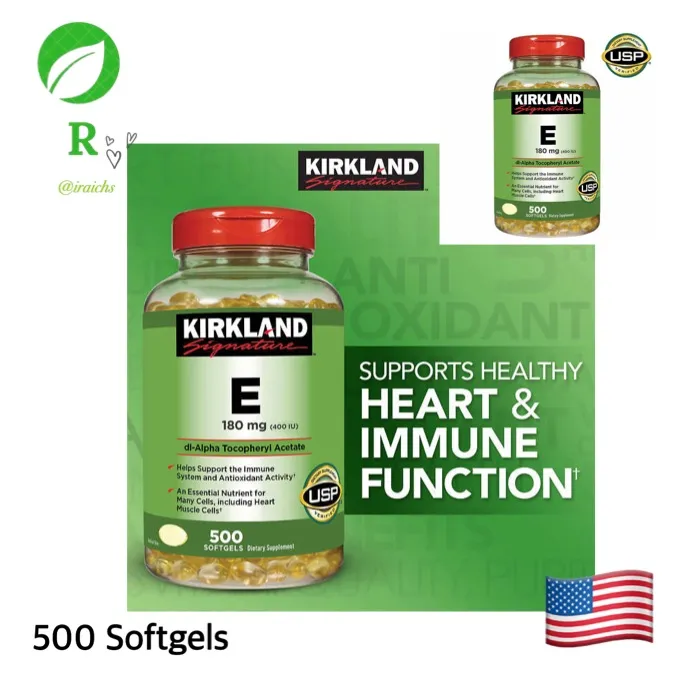 Kirkland Vitamin E 500 softgels Lazada PH