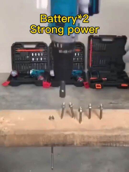 Cordless Hand Drill Heavy duty Set Power Tools Sale 2 Battery Set for Motorcycle Original Japan