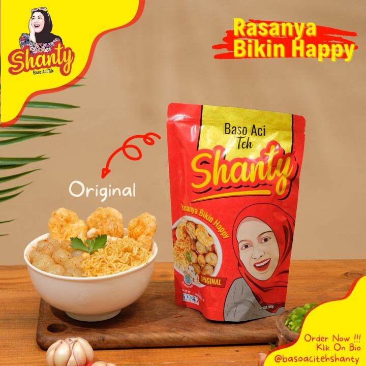 [bisa Cod] Baso Aci Teh Shanty Yamin Pedas Original Best Seller Khas