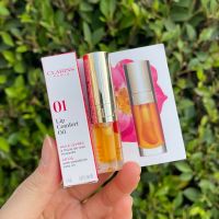 CLARINS Instant Light Lip Comfort Oil #No.01 Honey ขนาดทดลอง 1.4ml. (in box) ฉลากไทย