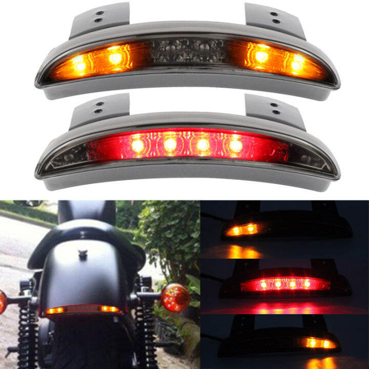 Motorcycle Rear Fender Taillight Tailing Edge Tail light LED Brake Turn