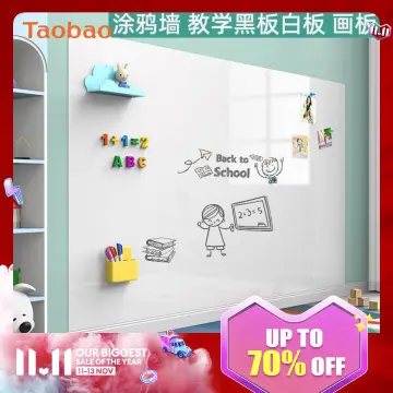 Erasable Whiteboard Blackboard Sticker PVC Teaching Wall Adhesive  Blackboard Whiteboard Graffiti Education Whiteboard Sticker