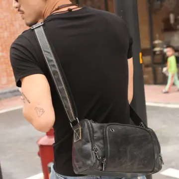 Genuine leather man on sale bag