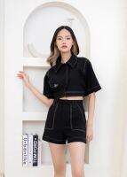 (Out of stock) WILLNOTWASH - Stitch Top Black