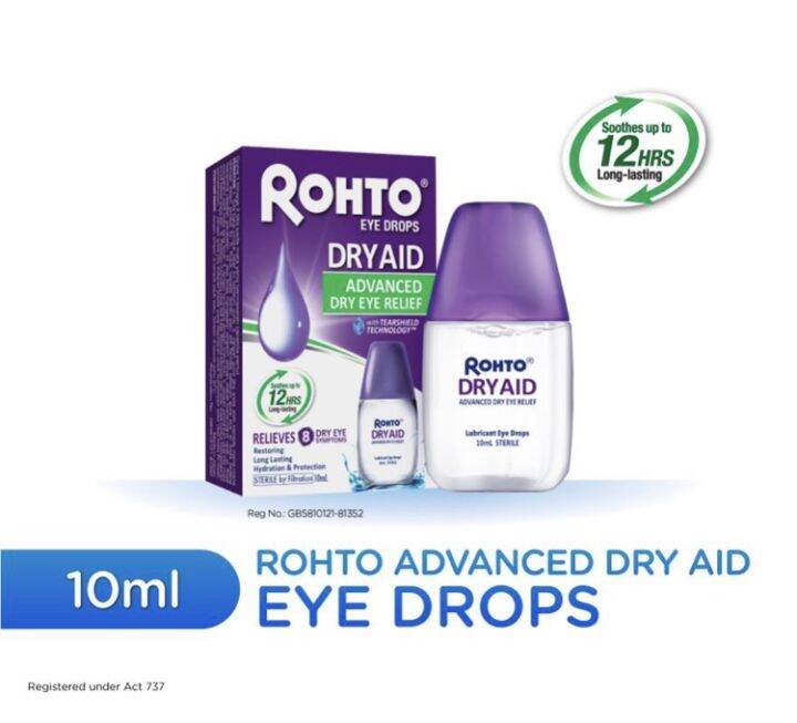 Rohto Advanced Dry Aid Eye Drops Restore Moisture/Relief Dry Eyes/Long
