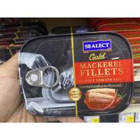 เนื้อปลาแมคเคอเรล ในซอสมะเขือเทศ รสเผ็ด ตรา ซีเล็ค โกลด์ Mackerel Fillets in Spicy Tomato Sauce ( Sealect Gold Brand )