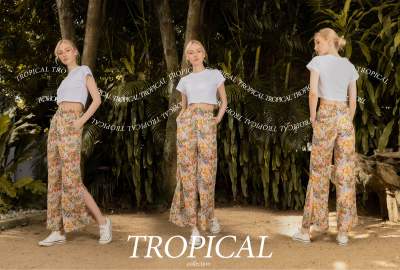 MERRY HAPPY- TROPICAL PANT (เฉพาะกางเกง มีซับในค่ะ)