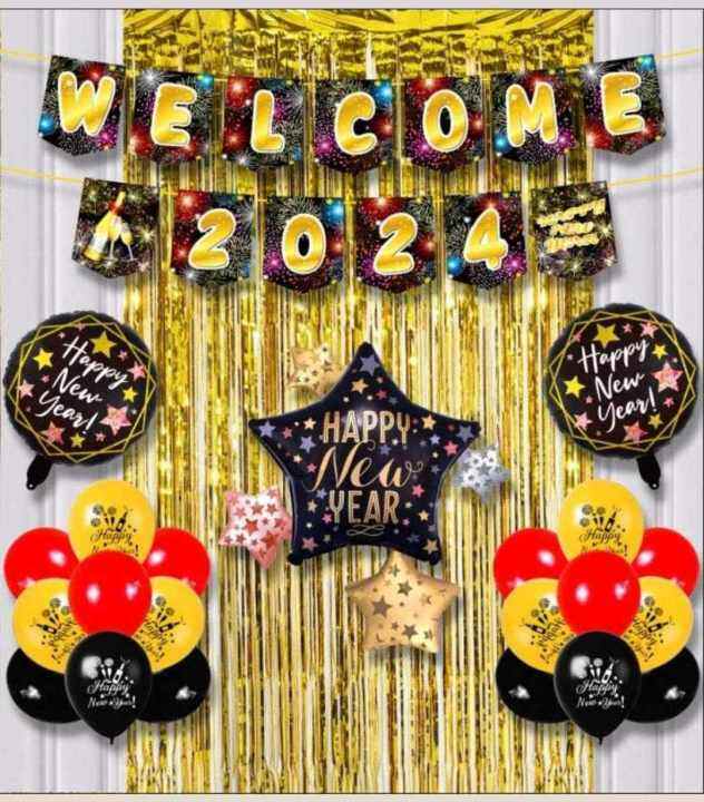 Welcome 2024 Balloon And Banner Set With Curtain Gold Lazada PH   Sc1f510fc91c34dc4827cec9e6c554fbct  720x720q80 