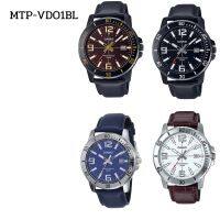 MTP-VDO1BL นาฬิกา casio สายหนังสุดคลาสสิคใส่แล้วดูดีมีสไตส์เหมาะกับวันทำงานหรือวันผักผ่อนที่สบายๆกับลุคที่ดูเรียบง่าย