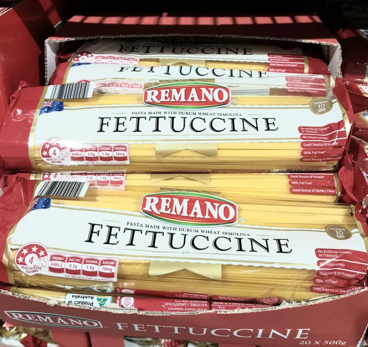 REMANO Fettuccine Pasta Made with Durum Wheat Semolina 500g (Product of Australia) Lazada PH
