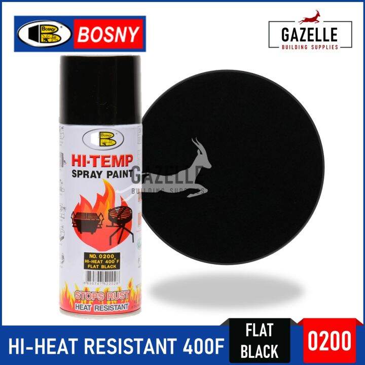 Bosny Spray Paint Flat Black 300g Lazada PH