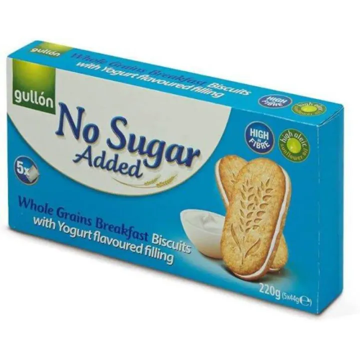 Gullon No Sugar Added Whole Grain Breakfast Yogurt Biscuits 220g