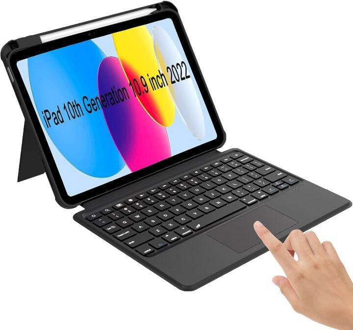 MD Touchpad Keyboard Case for iPad 10th Generation 2022 10.9inch