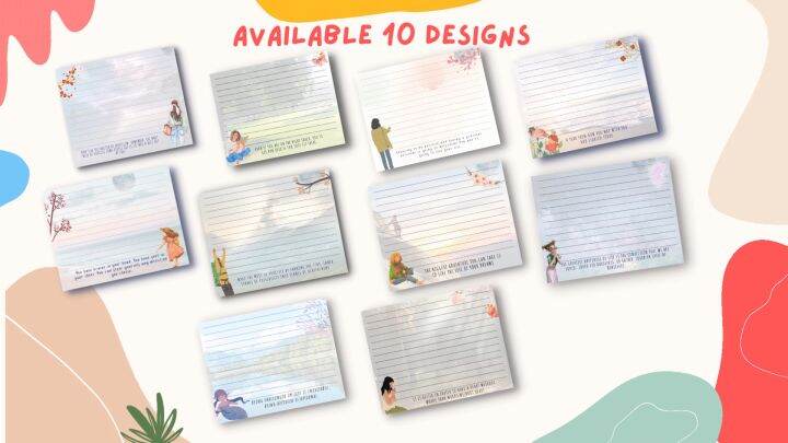 Digital Printable Template Memo Pad Notepad Inspirational Memo Pads 10