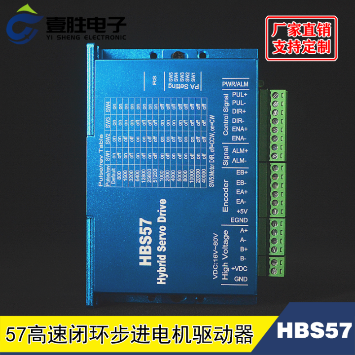 42/57 Closed Loop Stepper Motor Driver Unit Hbs57 Hybrid Servo