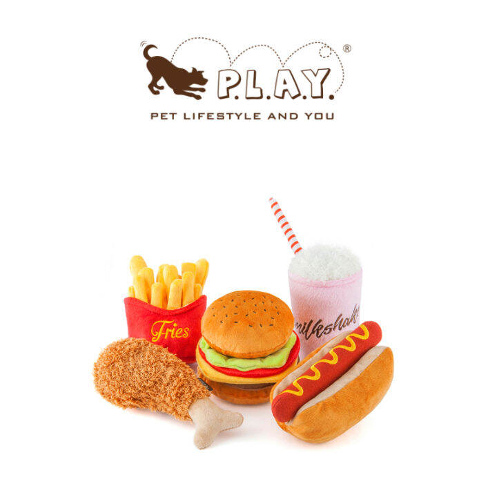 Mini Gourmet Series Play American Dog Sounding Stuffed Toy Small Size