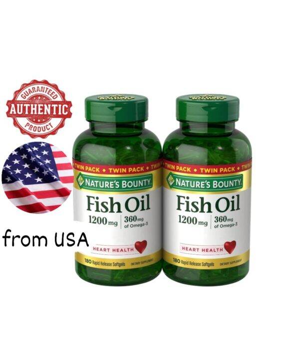 Nature’s Bounty Fish Oil 1200 mg, 180 Softgels (Expiration date July
