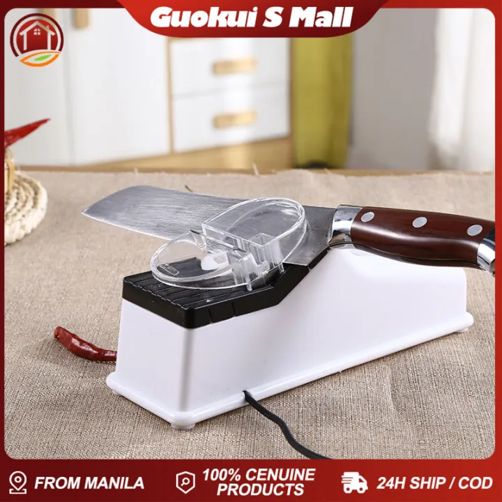 Household Automatic Sharpener (marbled Usb Interface),home Electric Knife  Sharpener Kitchen Knife Automatic Sharpener Marble Kitchen Knife Electric  Kn