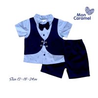 Set Mon caramel Size 12-18-24m ชุดเด็กผู้ชาย ชุดกั๊กเด็กชาย หล่อมาก ✨แบรนด์ Mon caramel?%