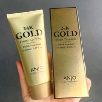 โฟมล้างหน้าทองคำบริสุทธิ์ 24K นำเข้าจากเกาหลี ANJO 24K Gold Cleasing Foam 99.9% Pure Gold 100 ml
