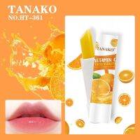 ??TANAKO VITAMIN C ลิปมันกลิ่นส้ม สารสกัดจากส้มกลิ่นหอมมาก ช่วยเรื่องฝีปากแห้ง แตก ลอกให้เนียนนุ่ม