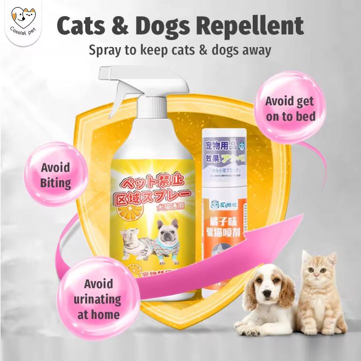 【Cassiel Pet】500ML Pet Stay Away Spray Anti Pee/Poop/Chew/Mating