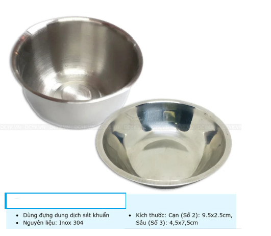 Chén inox y tế, chén chum inox y tế cho phẫu thuật, spa | Lazada.vn