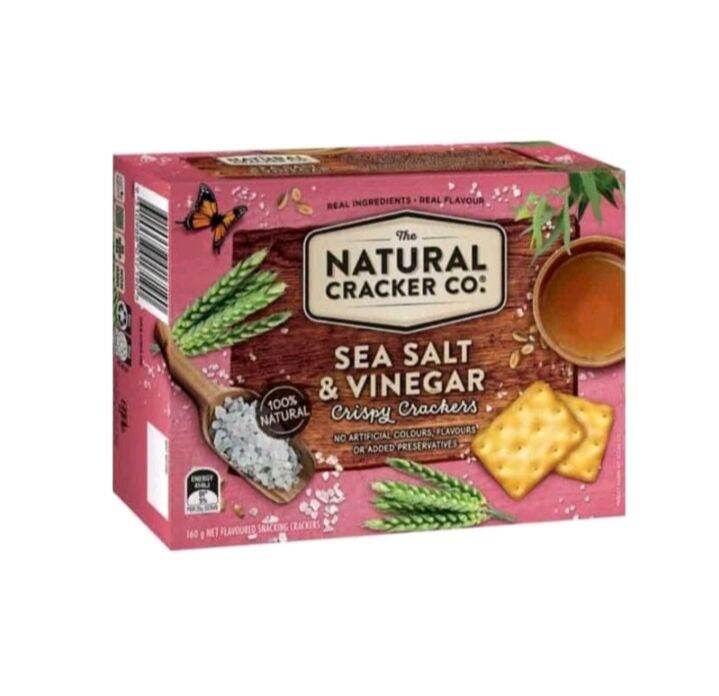 The Natural Cracker Co. Sea Salt & Vinegar 160g Lazada PH
