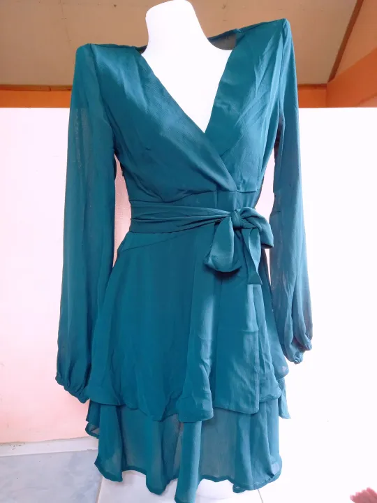 Legit Shein Blue green Dress | Lazada PH