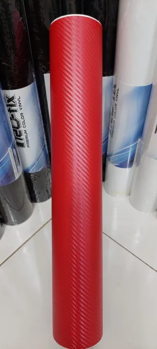 Skotlet Profix Carbon Tekstur Kasar Merah L 45 Cm X P 1 Meter Lazada