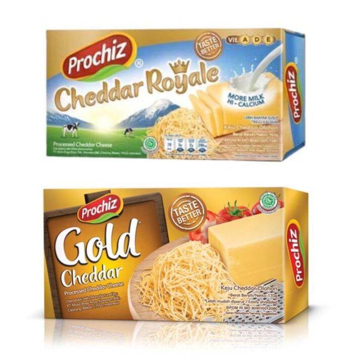 Prochiz Cheddar Gold / Royale Keju 160g | Lazada Indonesia