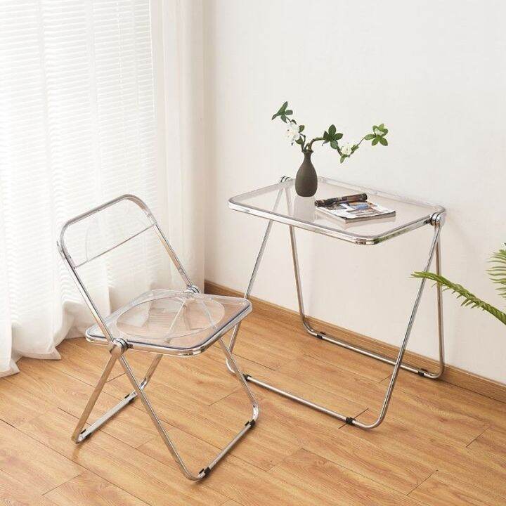 BM transparent folding chair for folding Kitchen and Dining Chairs