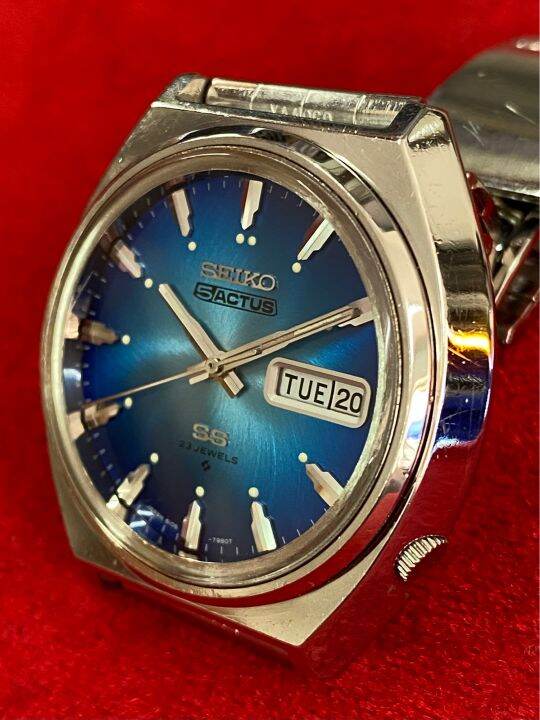 seiko5-actus-ss-23-jewels-automatic-ตัวเรือนสแตนเลส-นาฬิกาผู้ชาย-ของแท้