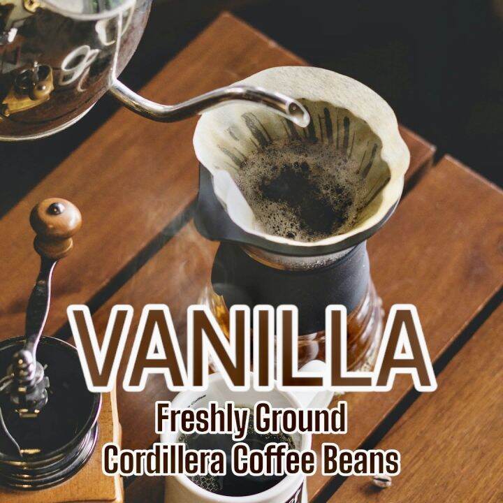 Vanilla Flavored Coffee Freshly Ground Cordillera Beans 125g 250g