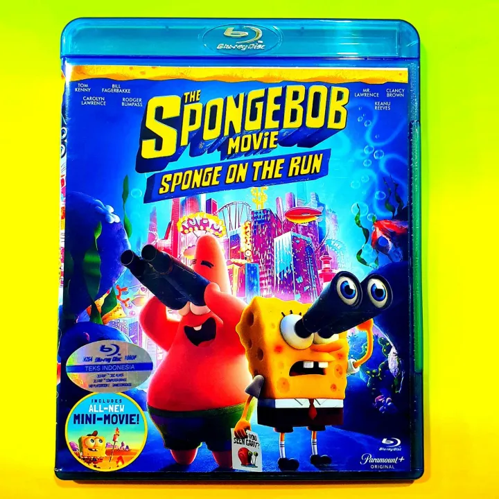 KASET BLU RAY ASLI ORIGINAL FILM THE SPONGEBOB THE MOVIE SPONGE ON THE RUN TERBARU-FILM