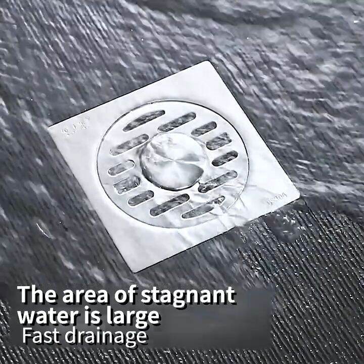 4 inch Shower Drain, 304 Stainless Steel Floor Drain with Flange