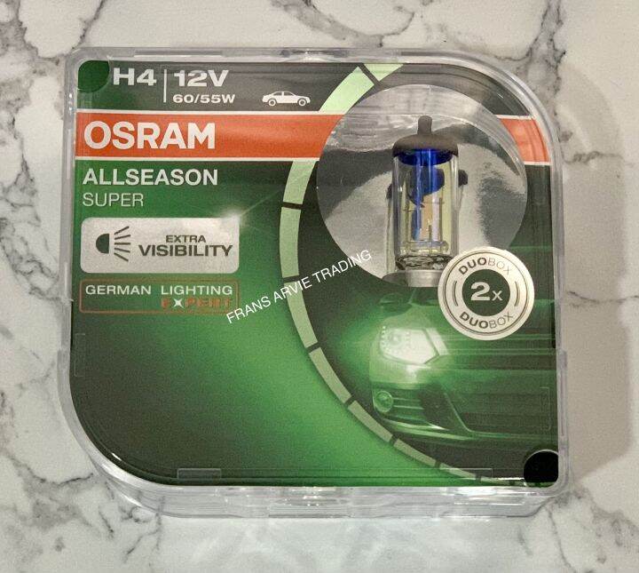 Osram All Season Super H4 64193 60/55W 12V (Original) 1pair | Lazada PH