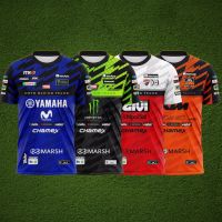 เสื้อพิมพ์ลายคอกลม MOTO GP สีสวยลายชัด