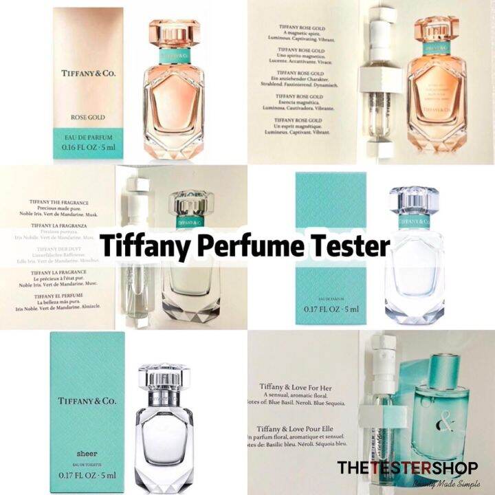 🌸[TIFFANY&CO] Mini Pocket Perfume Tester Vial SprayRose Gold Love For