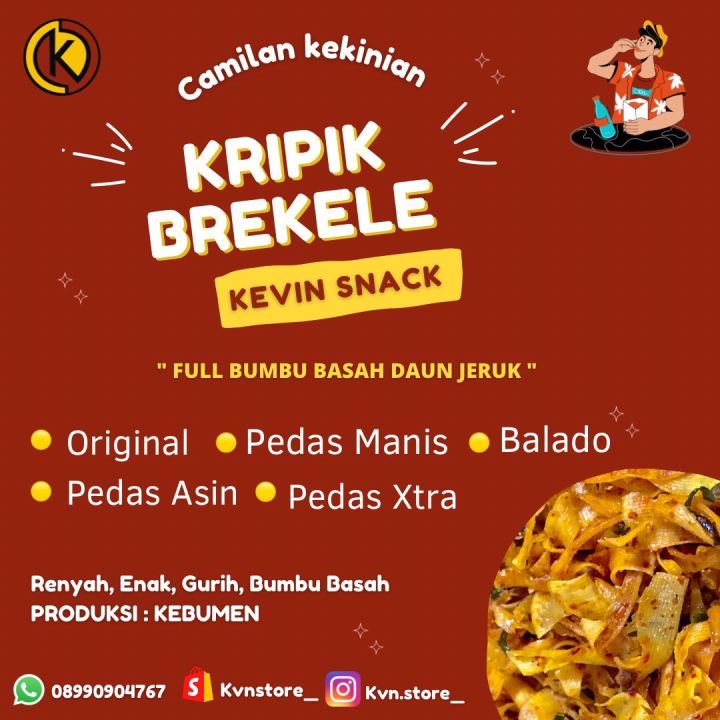 Kripik Brekele Singkong Daun Jeruk Khas Kebumen Asli Lazada Indonesia