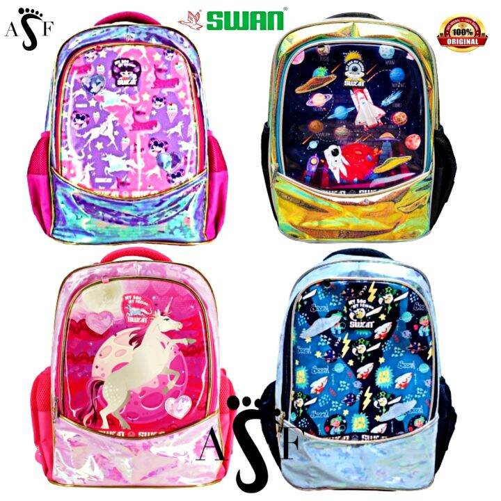 💯 ORIGINAL SWAN Doodle (XL) School Bag Primary School Bag Beg Sekolah
