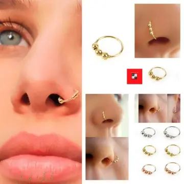 Diamond Nose Ring, Diamond Nose Hoop, Genuine Diamonds Nose Piercing,  Diamond Nose Jewelry, Nose Ring Diamond, Gold Nose Ring, SKU 181-16D - Etsy  | Diamond nose ring, Nose ring, Nose jewelry
