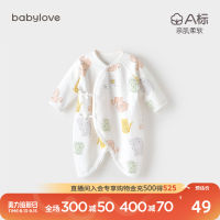 Babylove เสื้อผ้าผีเสื้อสำหรับเด็กแรกเกิดรอมเปอร์สูทใส่ด้านในผ้าฝ้ายแท้สำหรับฤดูใบไม้ผลิและฤดูใบไม้ร่วงชุดบอดี้สูทเด็กทารกสำหรับเด็กแรกเกิด